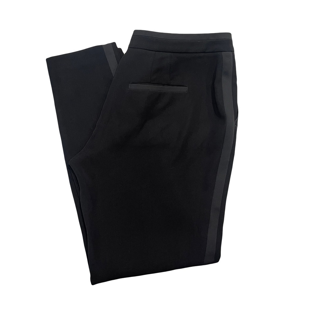 White House Black Market Black Slacks Taper Ankle Size 6R